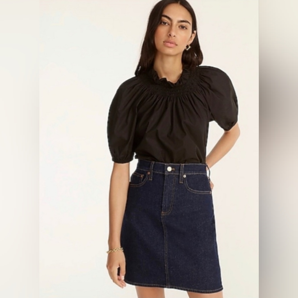 J. Crew Indigo Denim Skirt Size 32/14